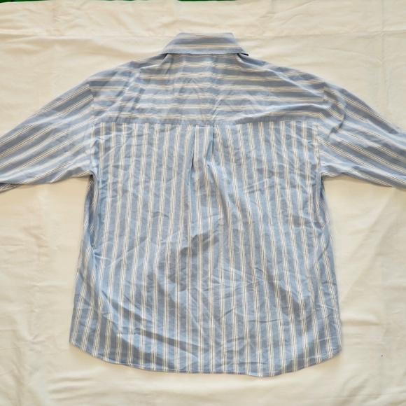 Zara Top Set | Striped Business Casual Shirts Light blue basic - Picture 10 of 11